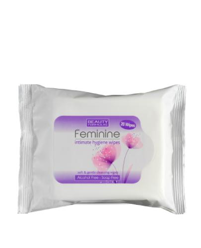 Beauty Formulas, chusteczki do higieny intymnej, 20 sztuk